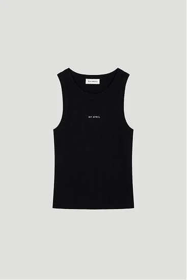 Black tank top