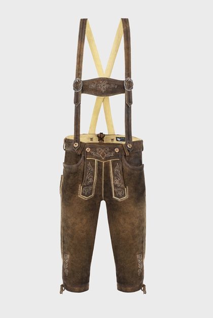 Lederhosen with intricate embroidery